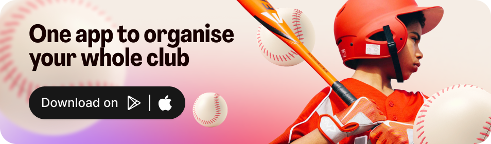One app to organise your whole club - Download on Google Play and App Store