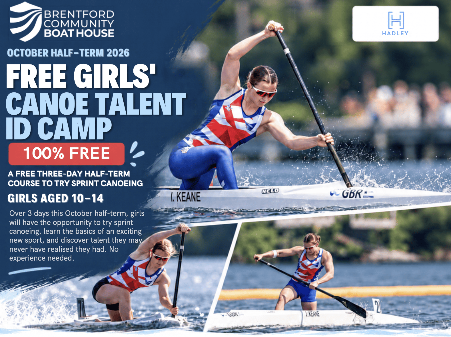 FREE Girls' Sprint Canoe Talent ID Camp – October Half-Term 2026 cover