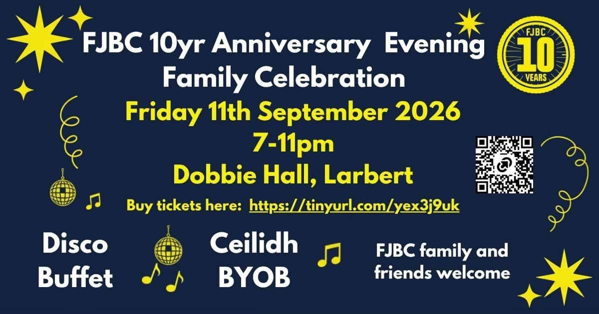 FJBC 10th Anniversary Evening Family Celebration cover