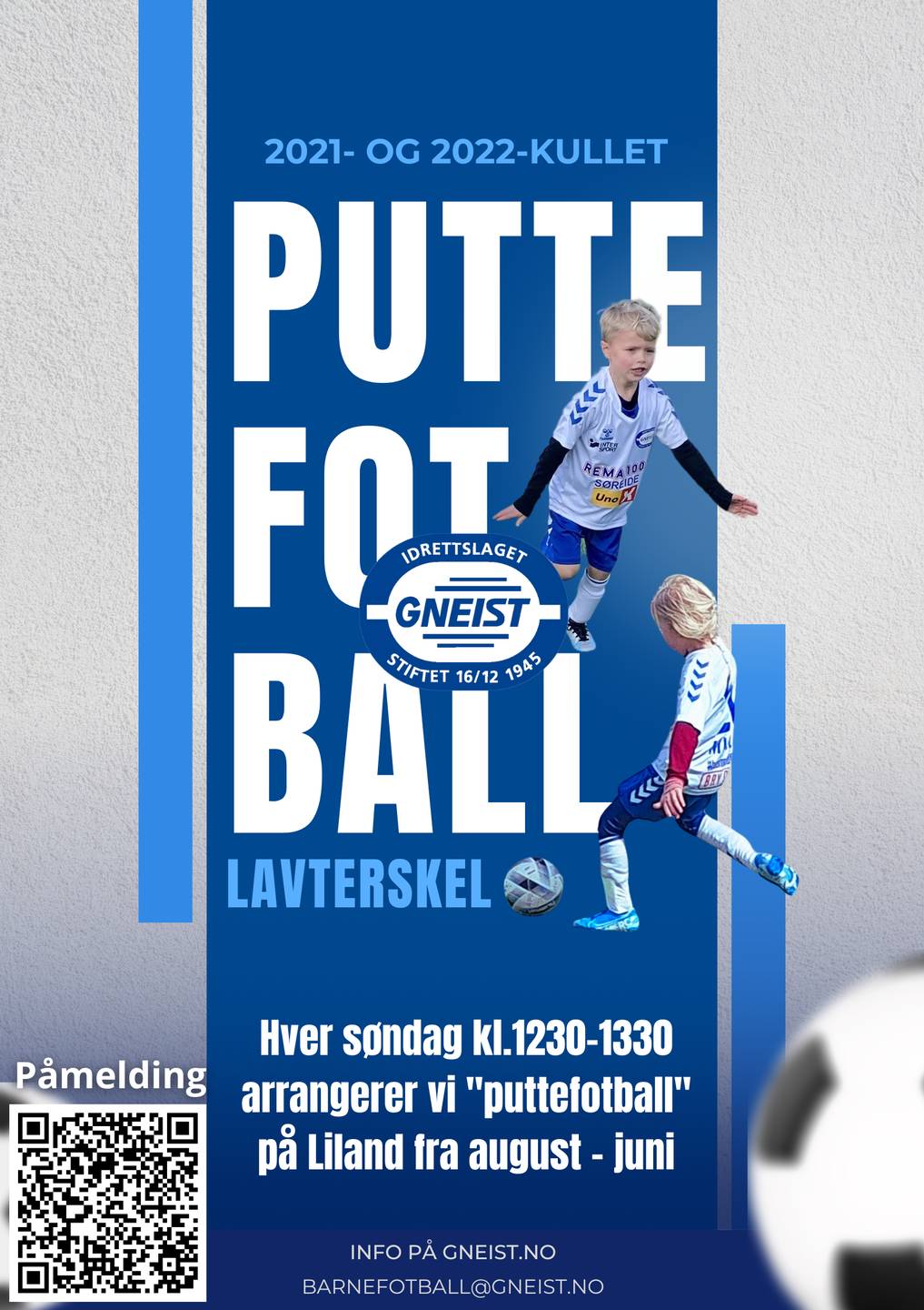Puttefotball for 2021-2022 årgangene cover