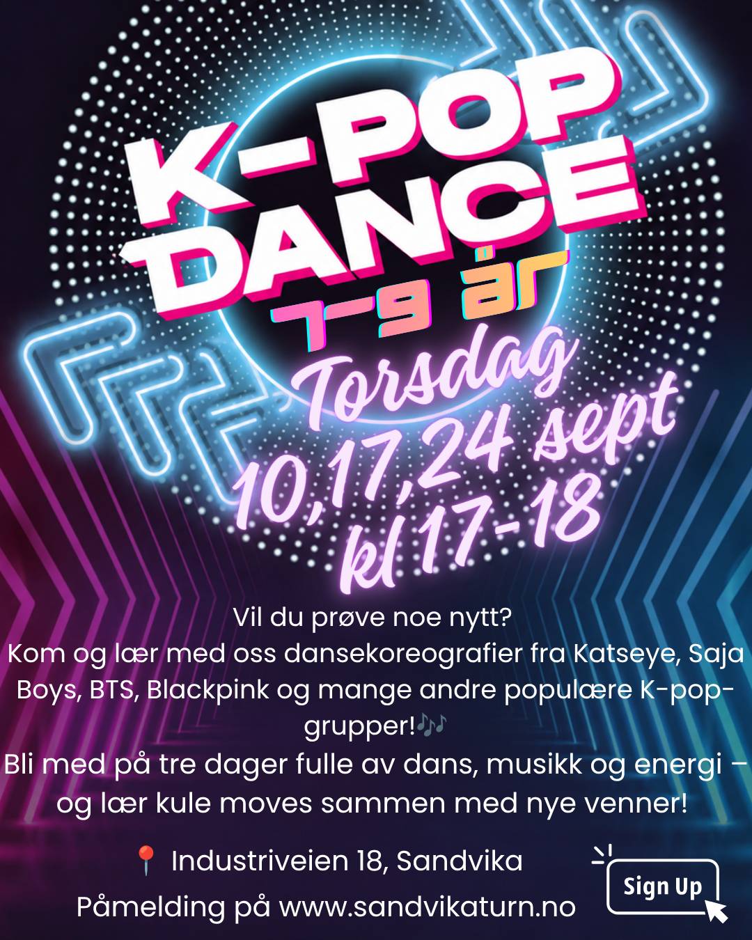 K-Pop dance – september 3 ukers kurs for barn 7–9 år cover