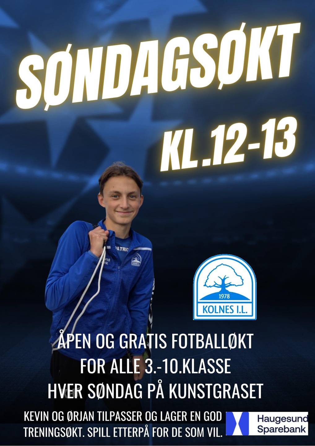 Åpen fotballøkt hver søndag kl. 12 cover