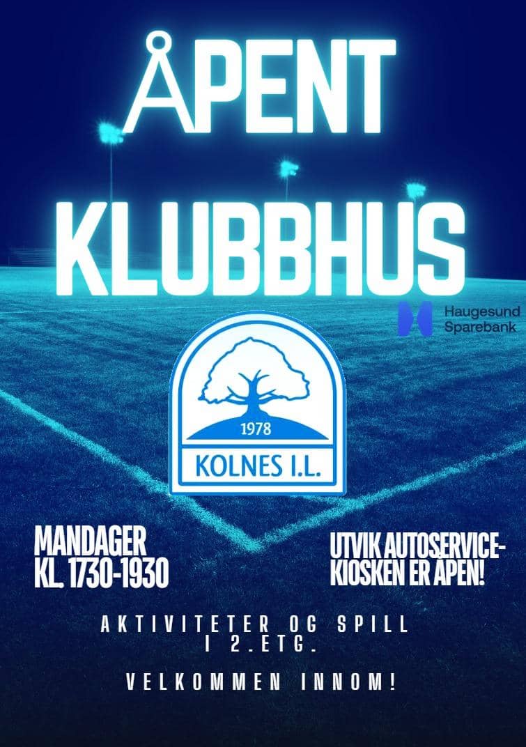 Åpent Klubbhus hos Kolnes IL cover