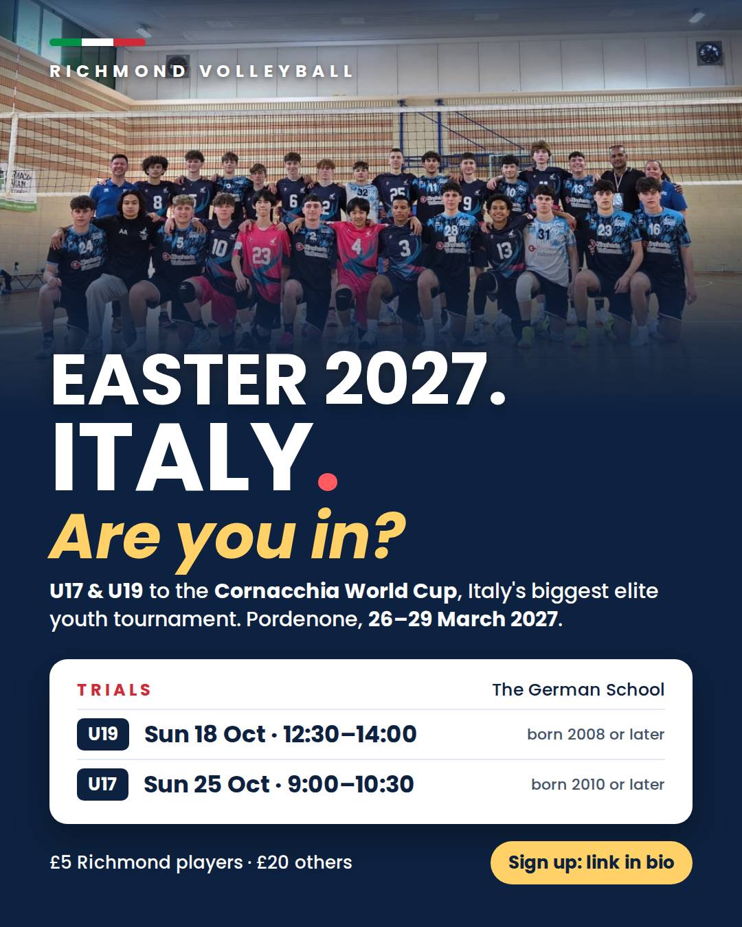 U19 Cornacchia Trials cover