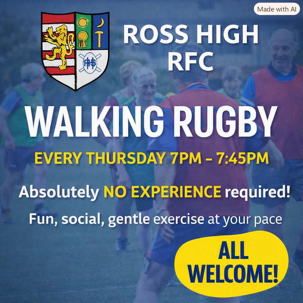 🏉 WALKING RUGBY at Ross High RFC 🏉 cover