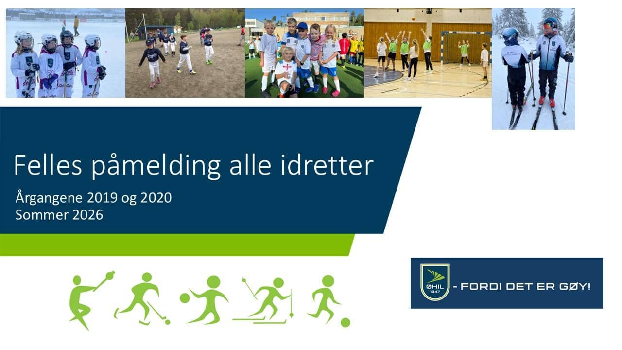 Felles påmelding alle idretter sommer cover