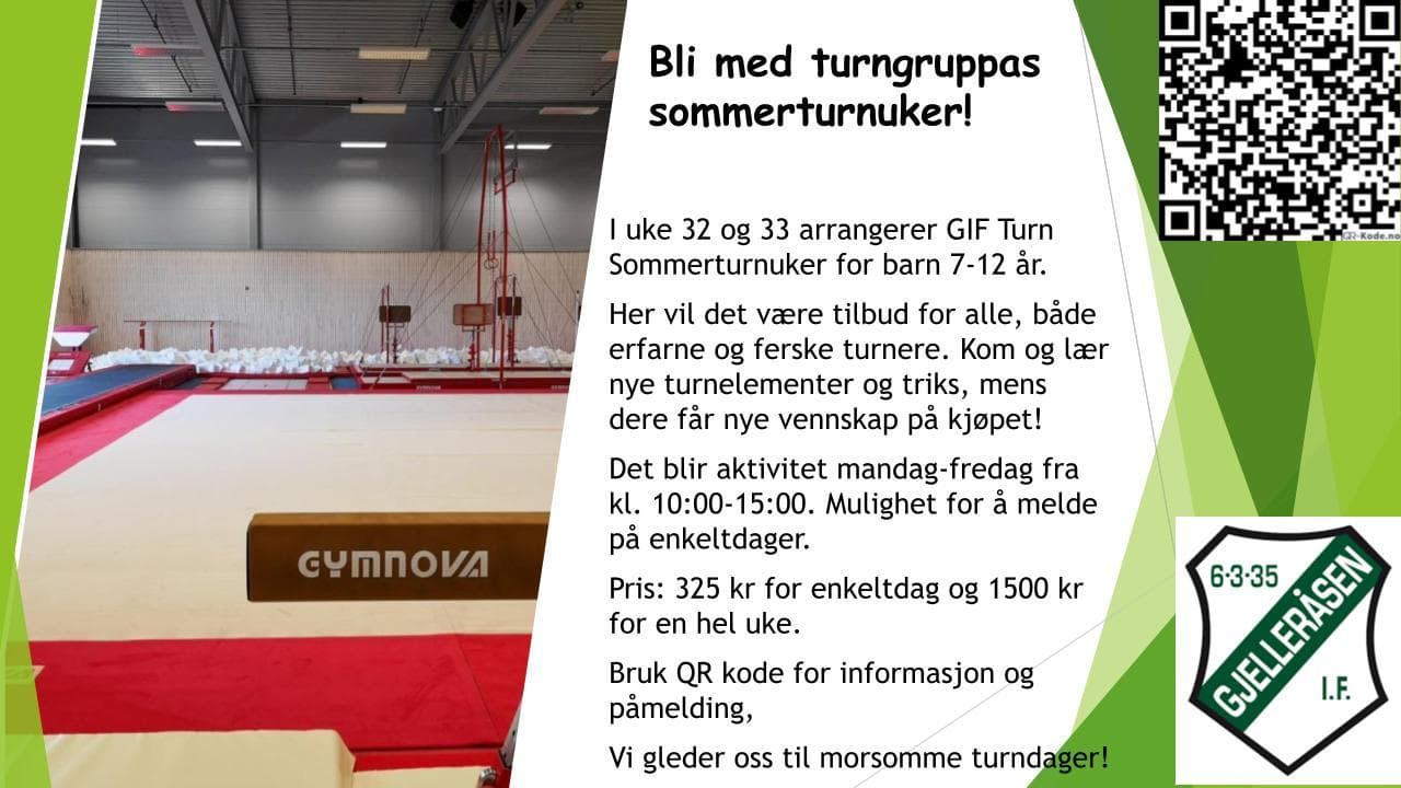 Påmelding GIF Turngruppas sommerturnuker 2026 cover