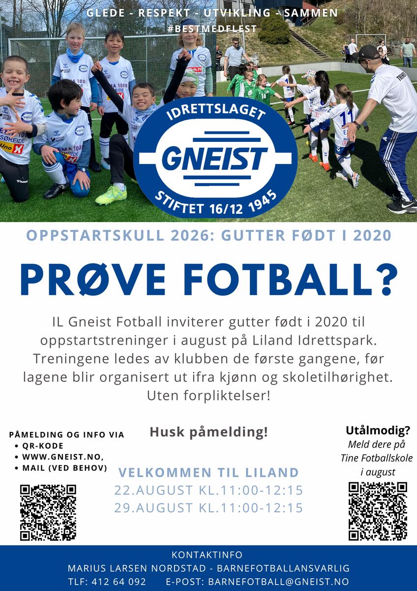 Oppstartstrening gutter født i 2020 cover
