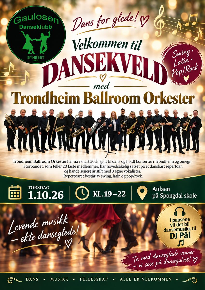Dansekveld med Trondheim Ballroom Orkester cover