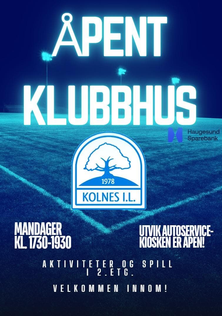 Åpent Klubbhus hos Kolnes IL cover