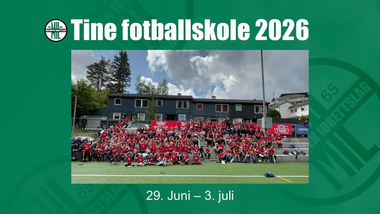 Tine Fotballskole 2026 cover