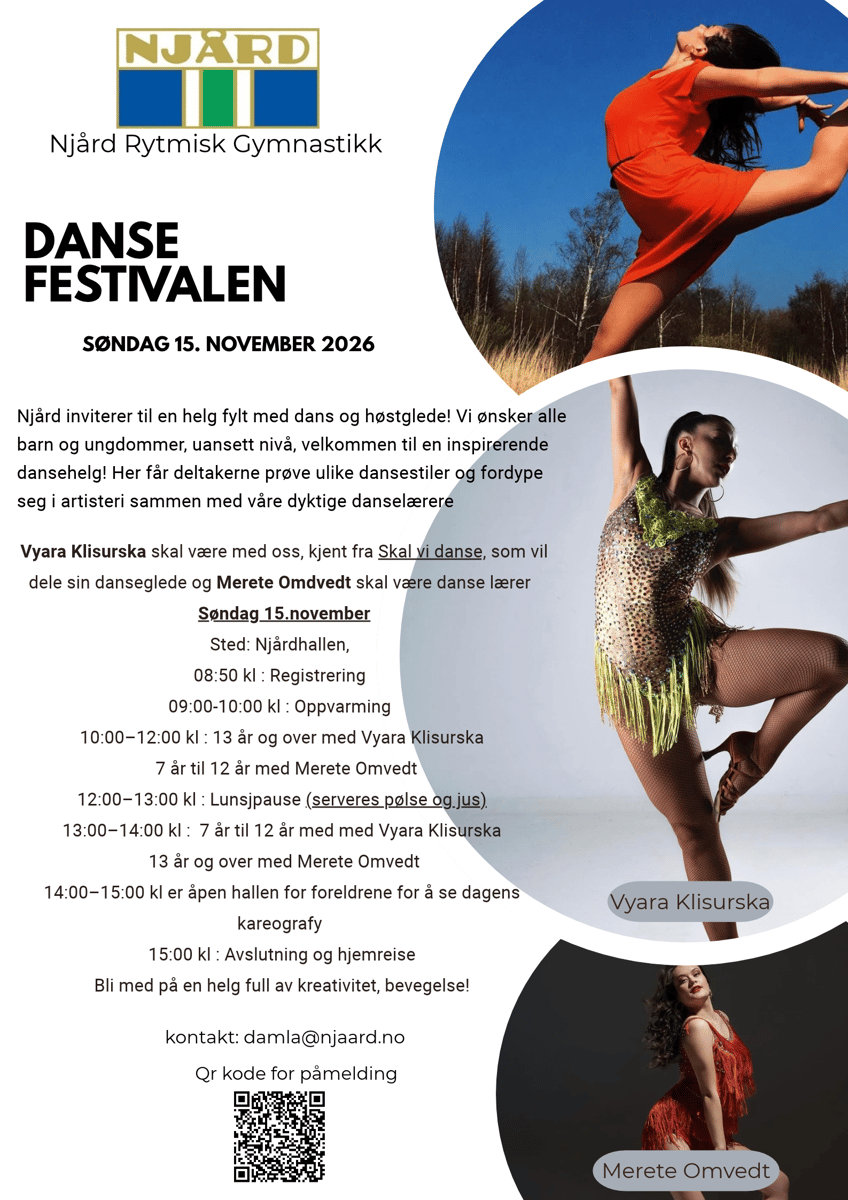 600/3940 Njård Danse festivalen i 15. November. 2026 cover