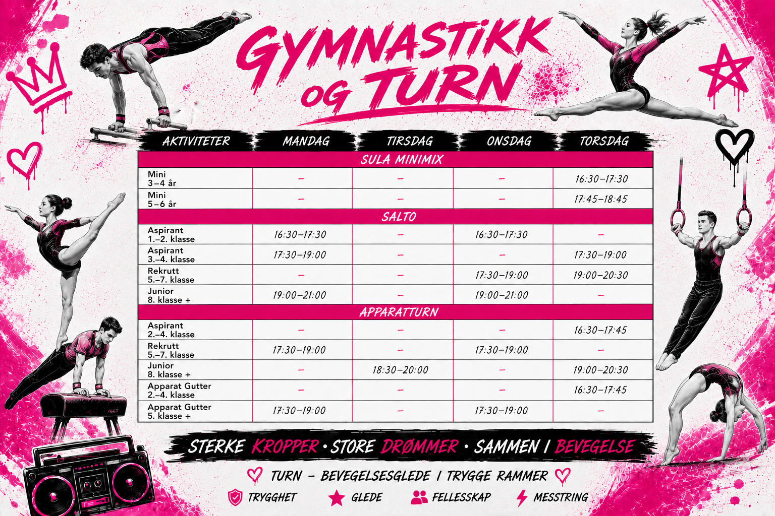 PÅMELDING GYMNASTIKK OG TURN HØST 2026 cover