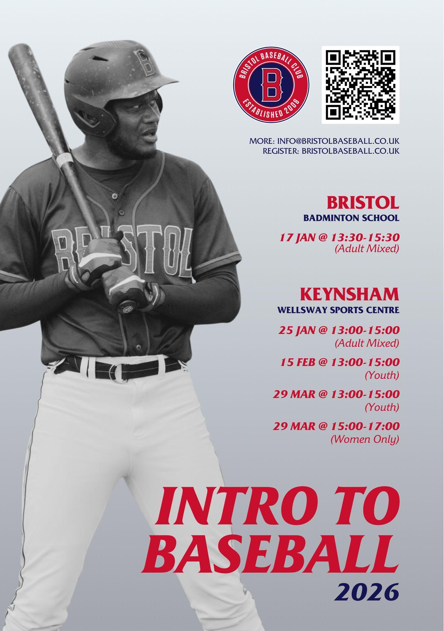Adult Introduction to Baseball - Bristol Venue - 17 January 2026 cover