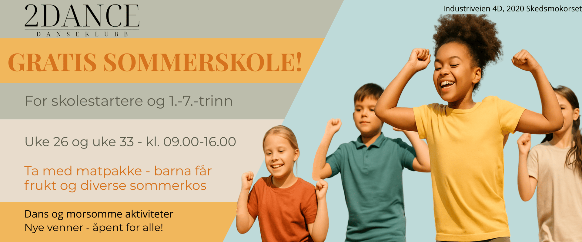 Gratis sommerskole hos 2Dance 2026! cover