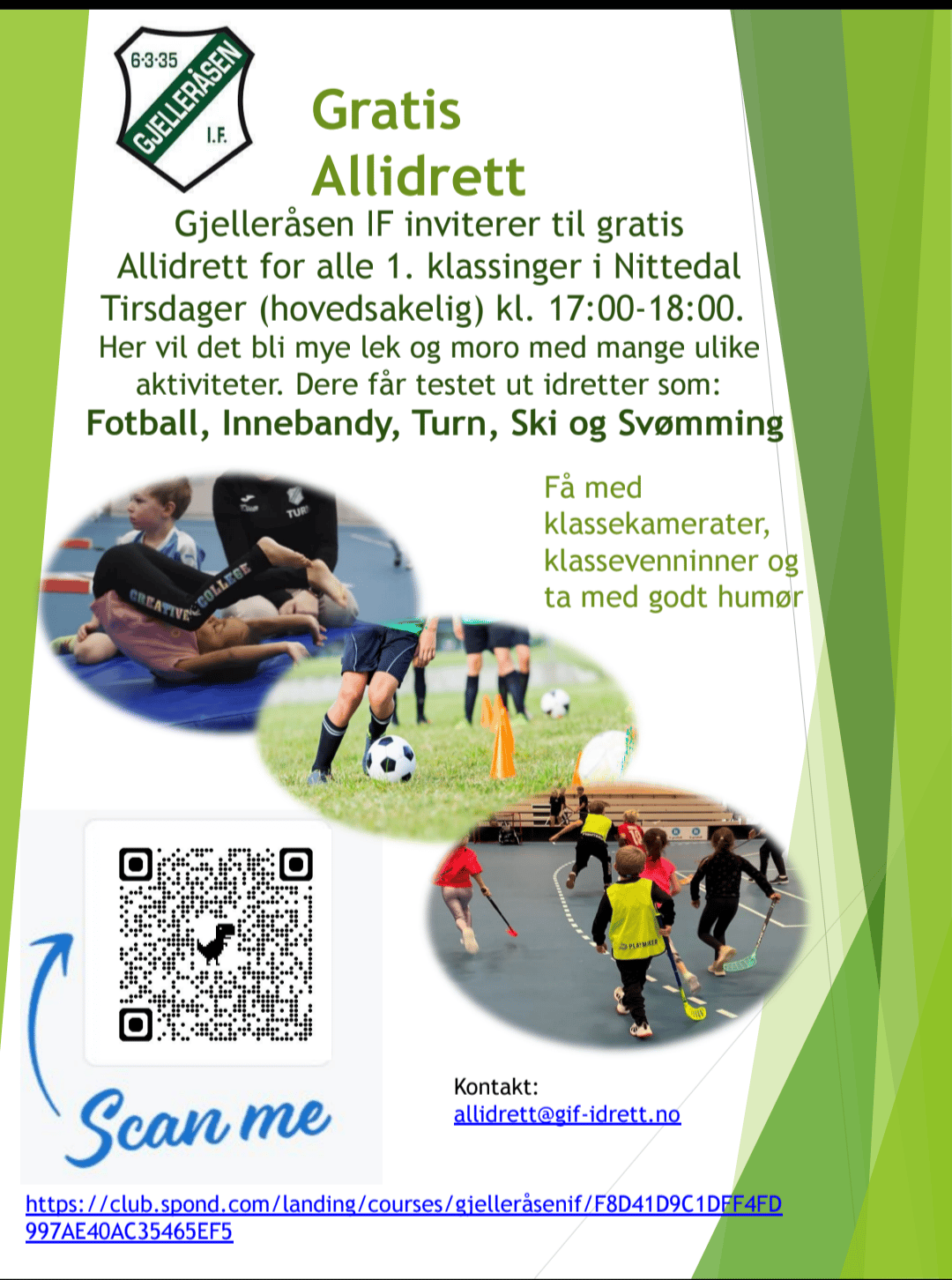 Påmelding allidrett 25/26 Gjelleråsen IF cover