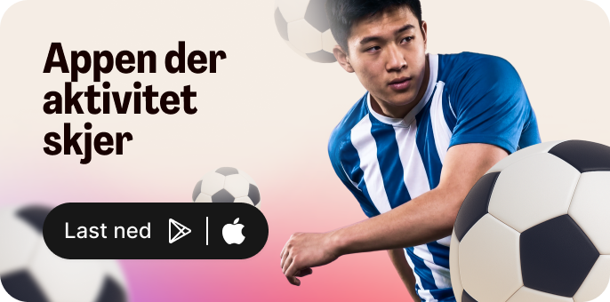 Appen der aktivitet skjer - Last ned på Google Play og App Store